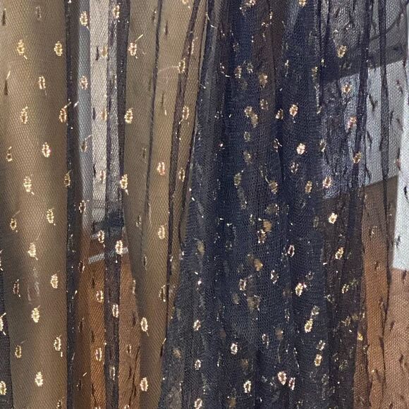 Eva Franco Anthropology black & gold mesh overlay with black optional underskirt - Picture 9 of 11